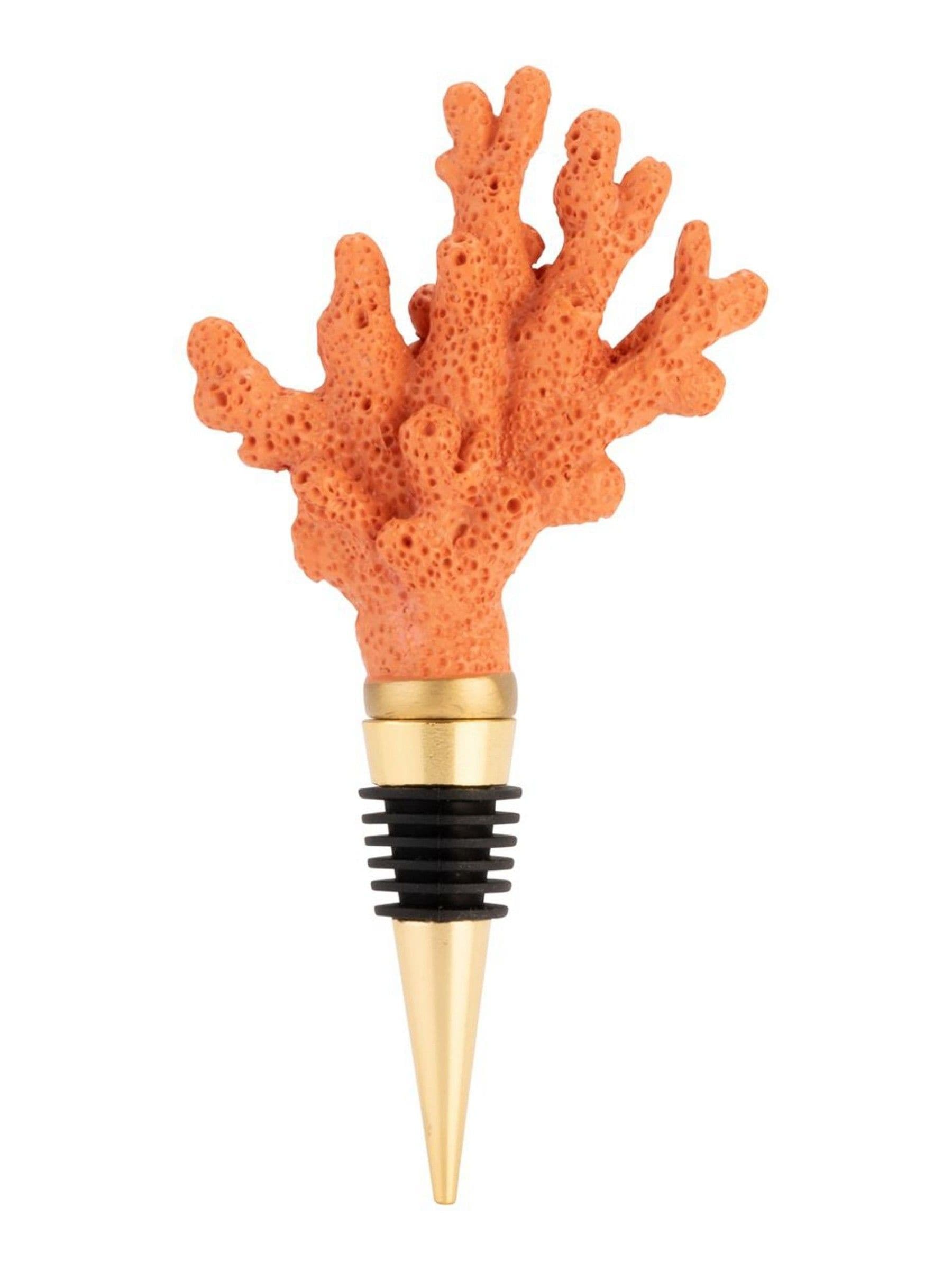Yvonne Ellen pink bottle stopper coral-shaped design (British brand)