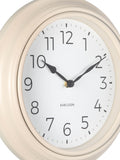 Present Time warm grey wall clock 30cm, imported from the UK