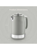 Swan Grey Retro Jug Kettle 1.7L (British brand)