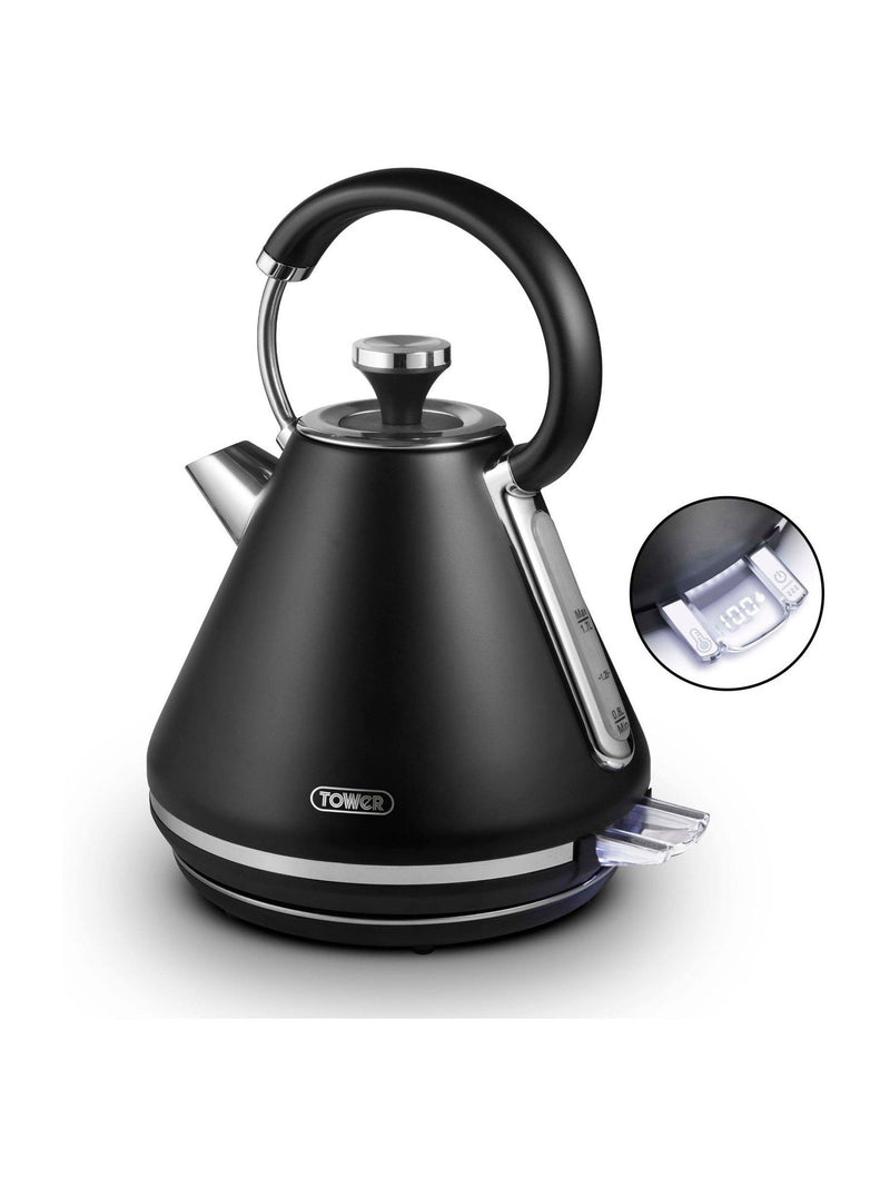 Tower black 1.7L Mirage kettle, imported from the UK