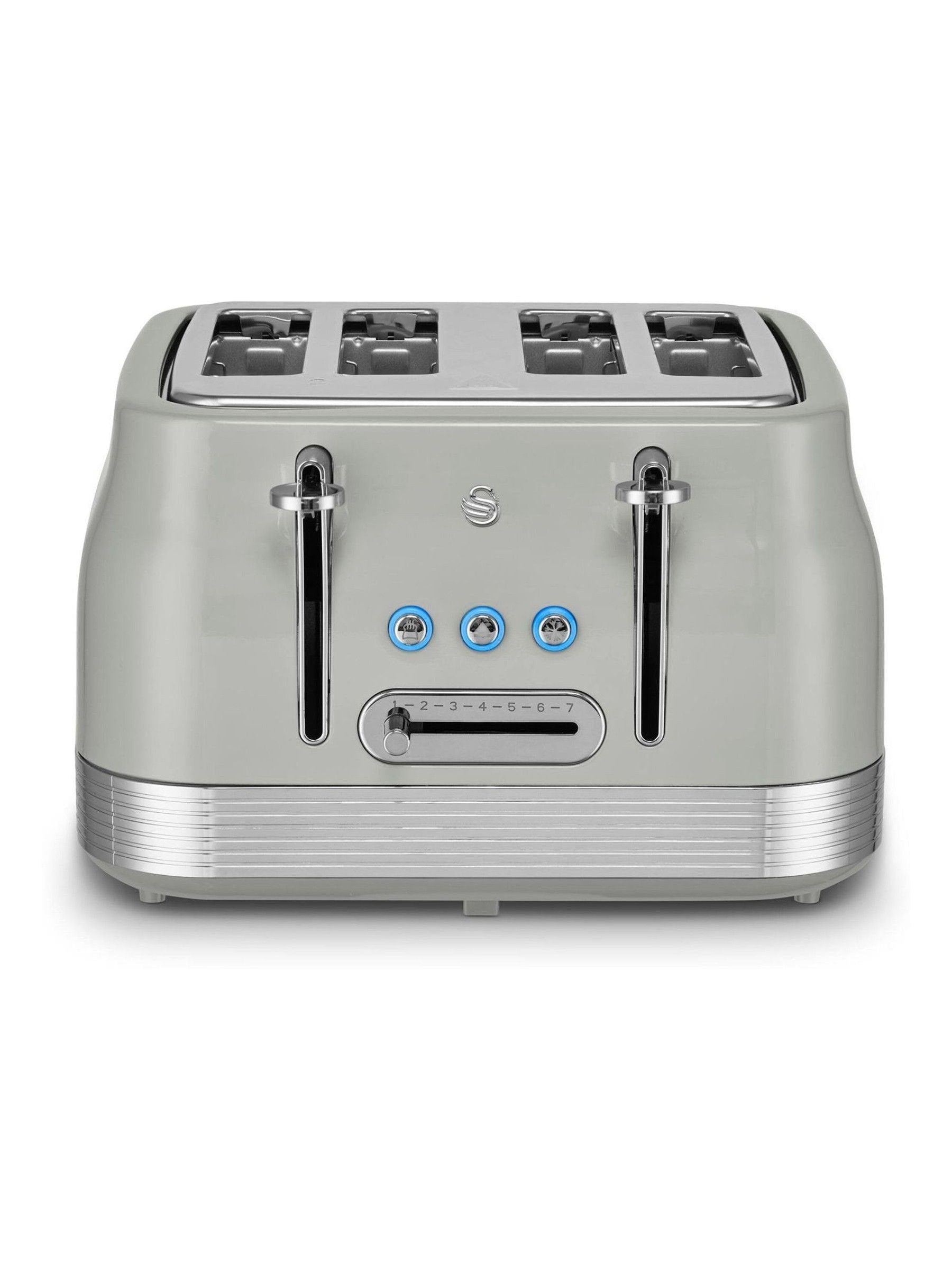 Swan Grey Retro 4 Slice Toaster (British brand)