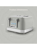 Swan Grey Retro 4 Slice Toaster (British brand)