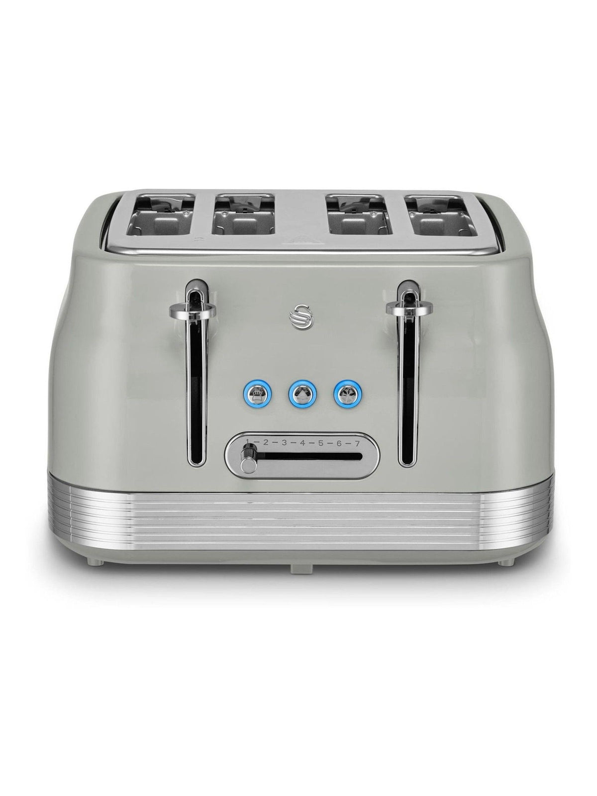 Swan Grey Retro 4 Slice Toaster (British brand)
