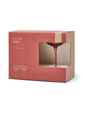 Here''s How Set of 2 Amber The Lou Coupe Glasses