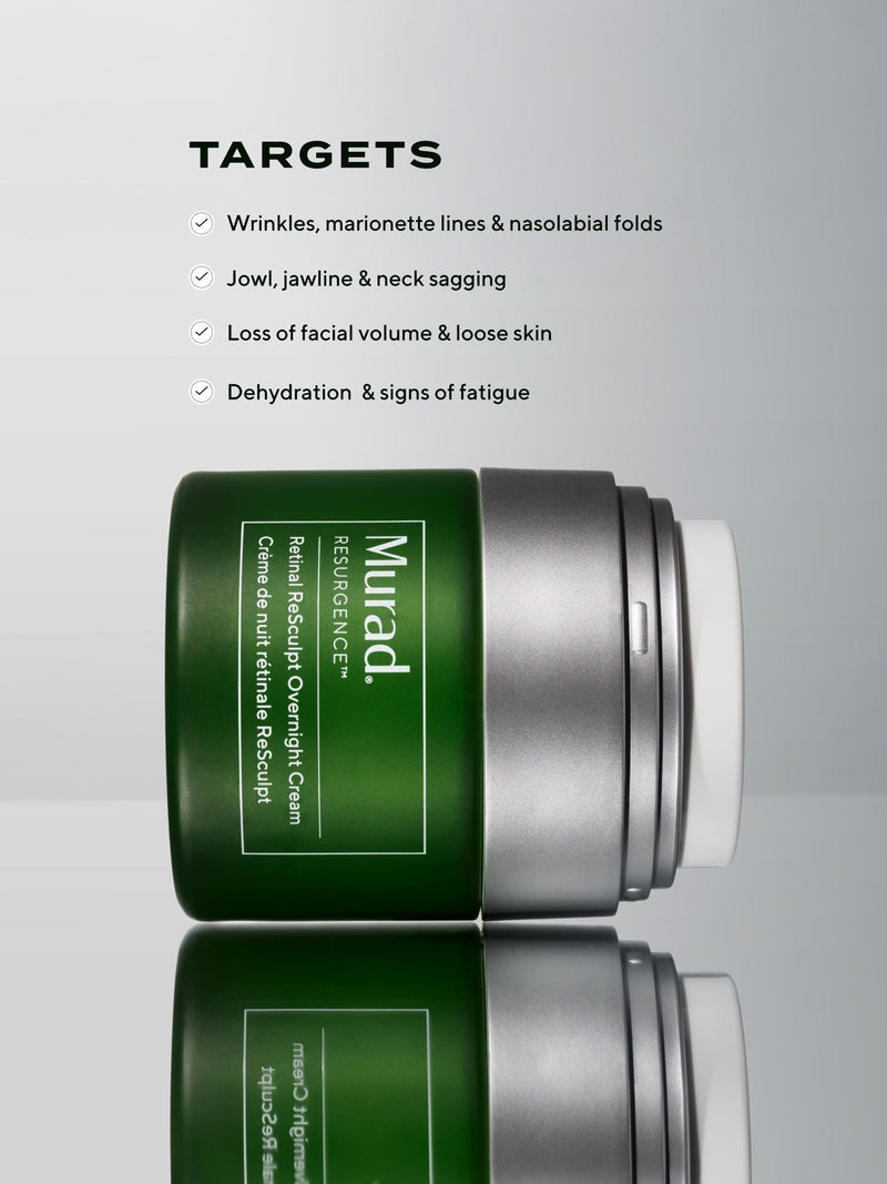 Murad Retinal ReSculpt Overnight Cream skincare product, imported from the UK