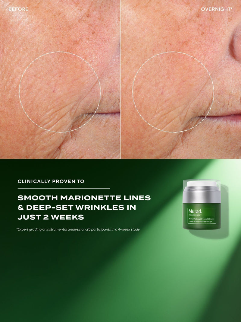 Murad Retinal ReSculpt Overnight Cream skincare product, imported from the UK