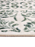 Hug Rug Green Vintage Scroll rug (British brand)