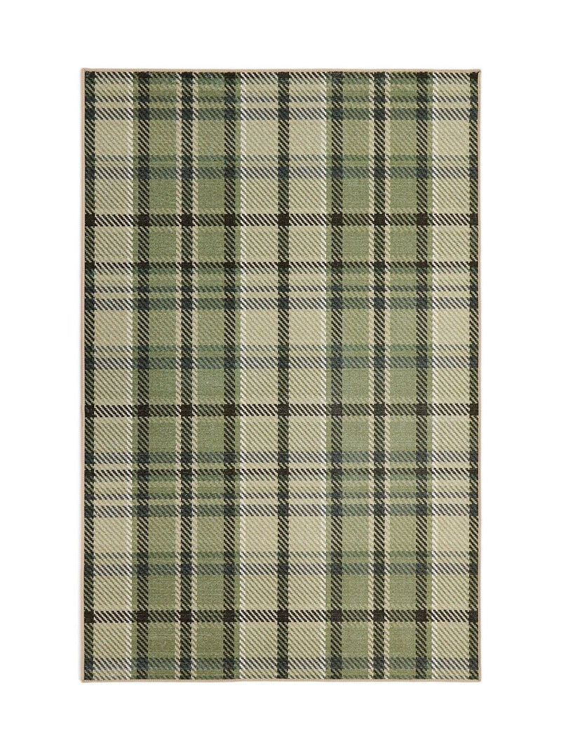 Hug Rug Green Isla Plaid rug, imported from the UK