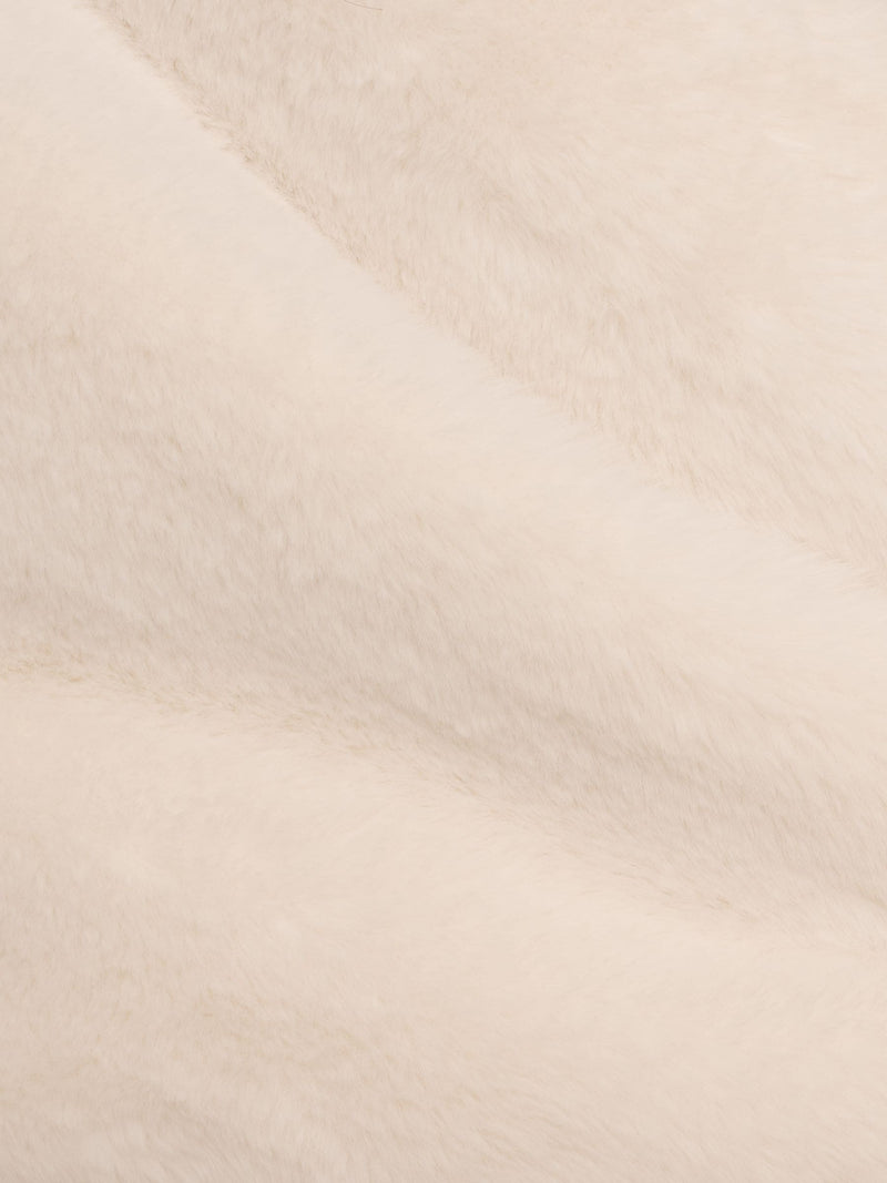Adrianna Papell white faux fur wrap cover-up, imported from the UK
