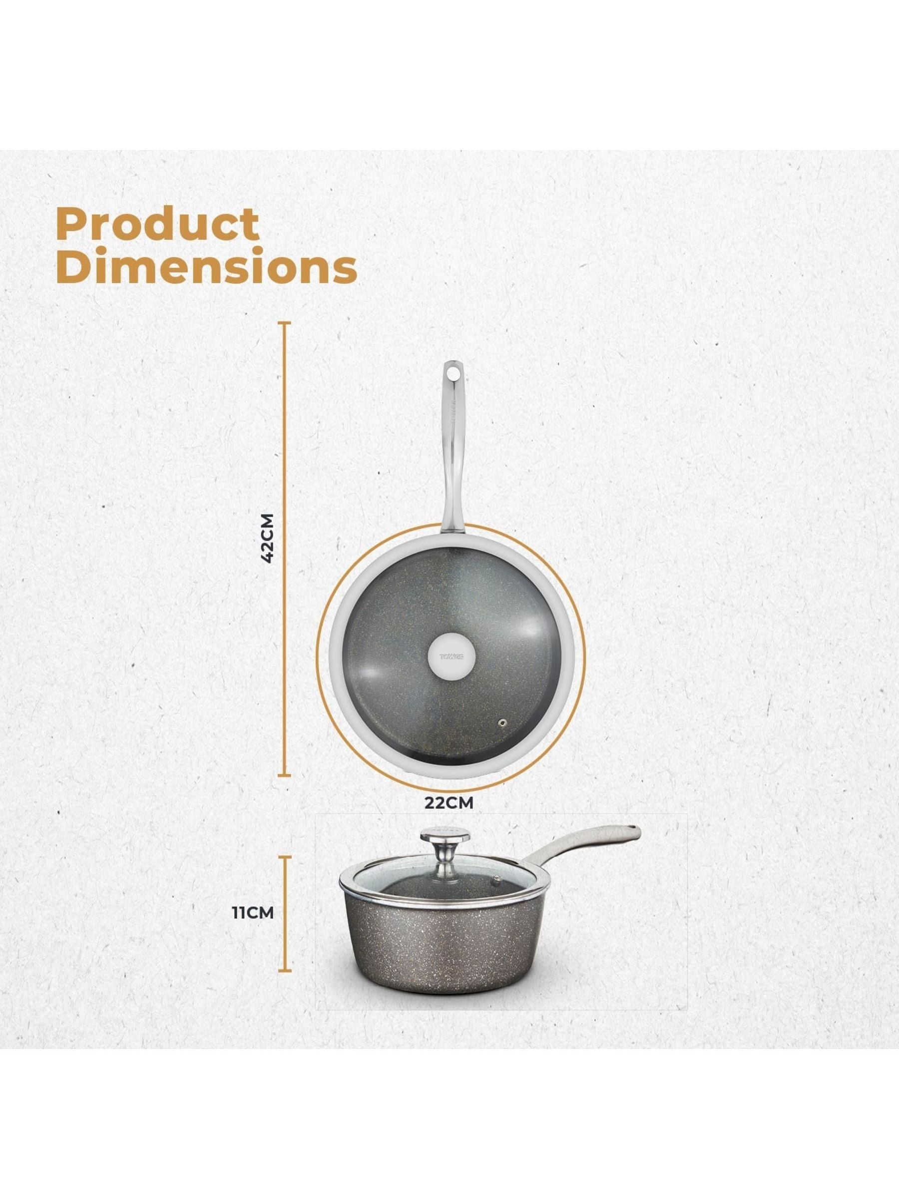 Tower Graphite Cerastone Pro 22cm saucepan (British brand)