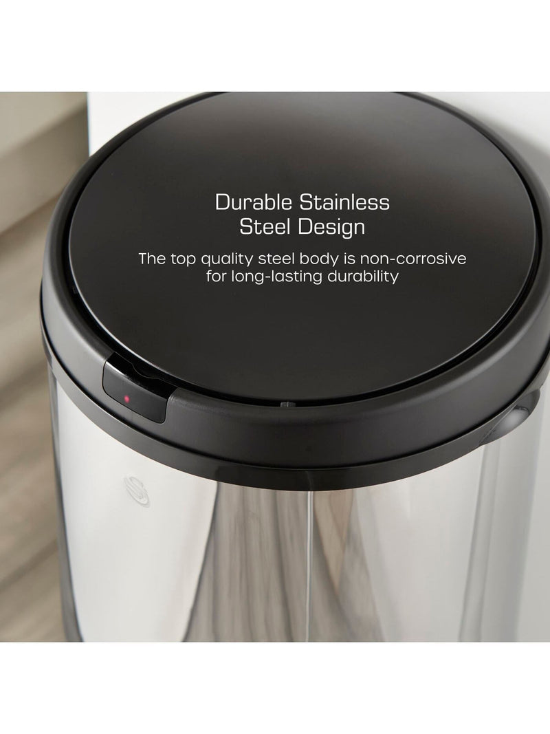 Swan stainless steel sensor bin 50L (British brand)