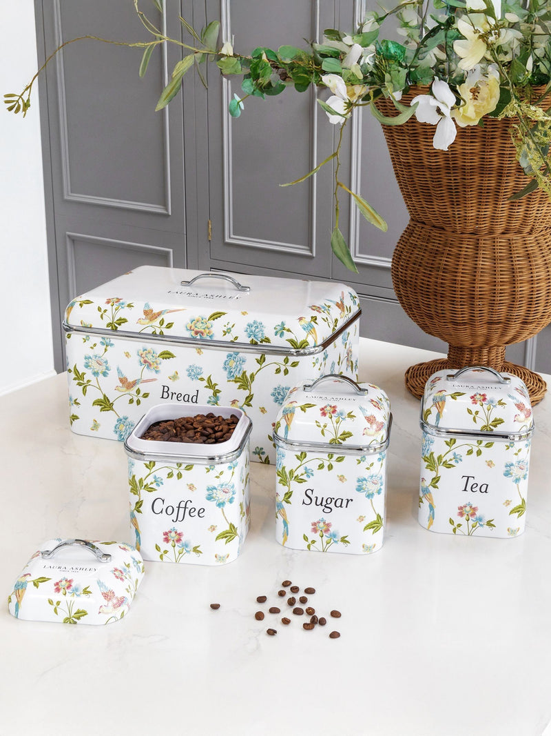 Laura Ashley Elveden White bread bin - British product