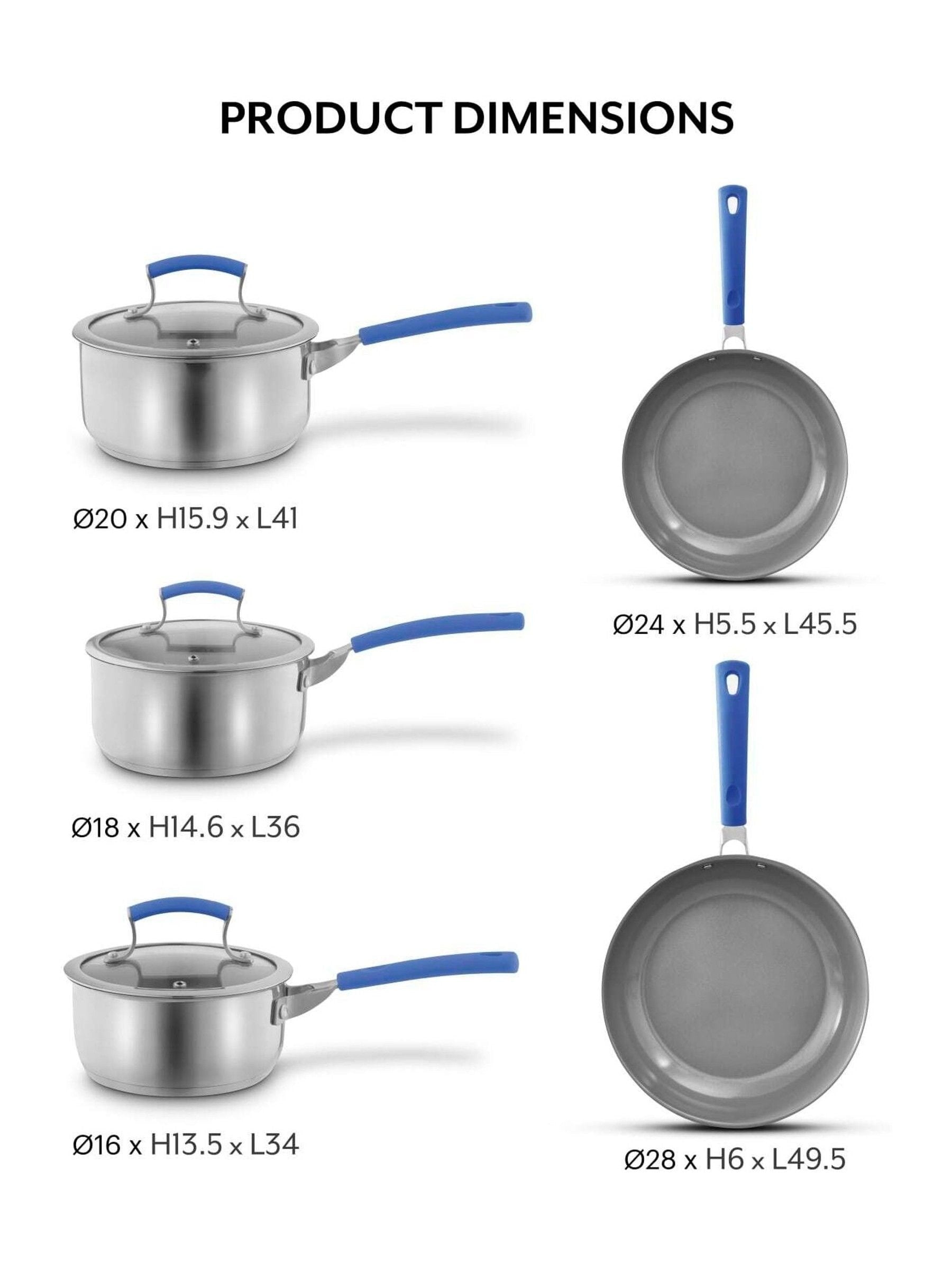 Sur La Table Orange Cookware 5 Piece Set (British brand)
