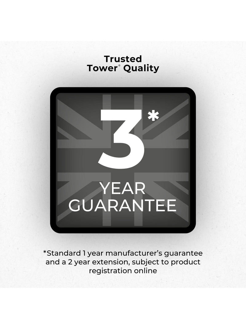 Tower Black Rectangular Sensor Bin 50L - British product