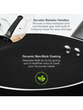 Swan Black Townhouse 3 Piece Saucepan Set