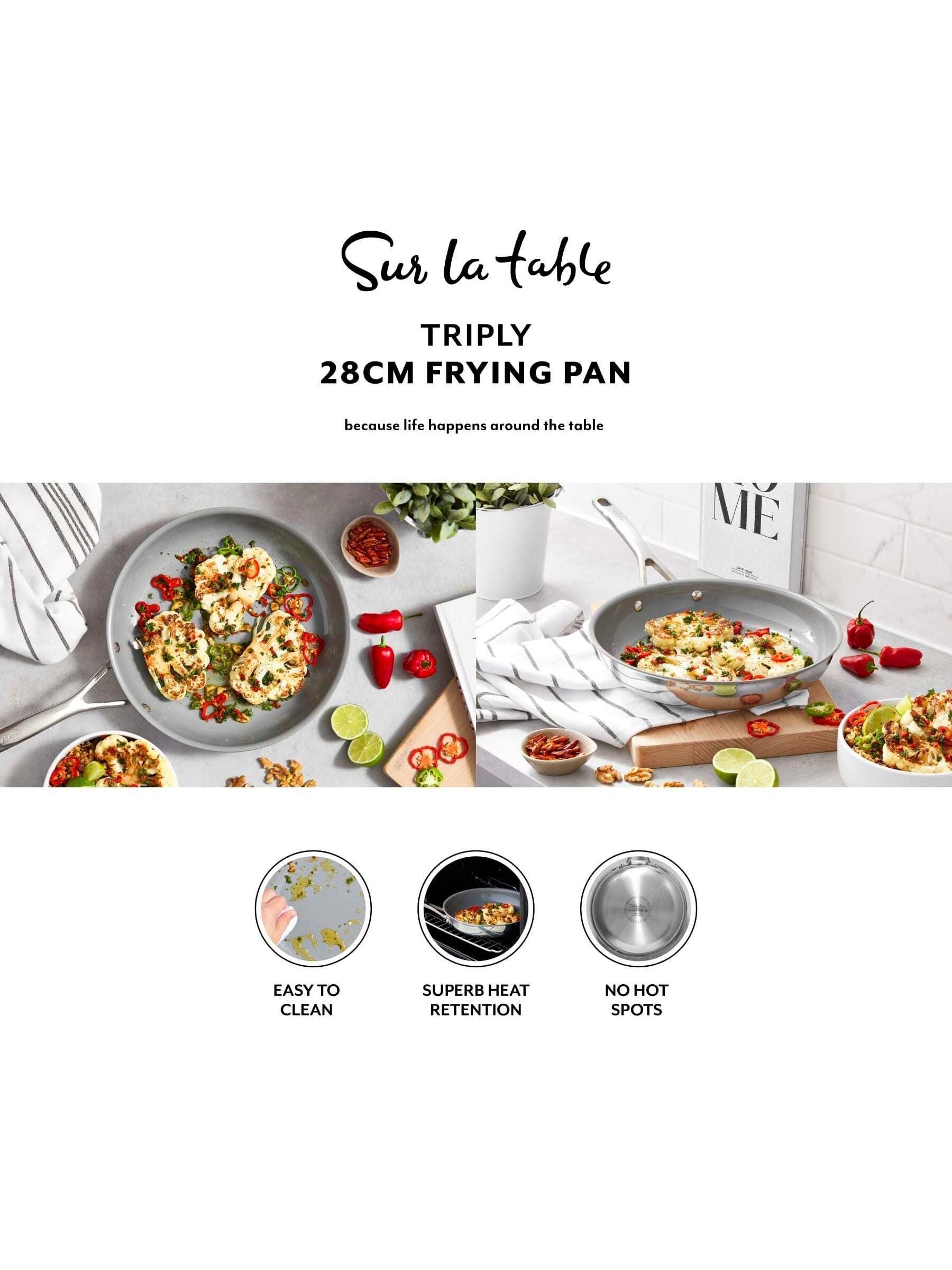 Sur La Table Stainless Steel TriPly 28cm frying pan (British brand)