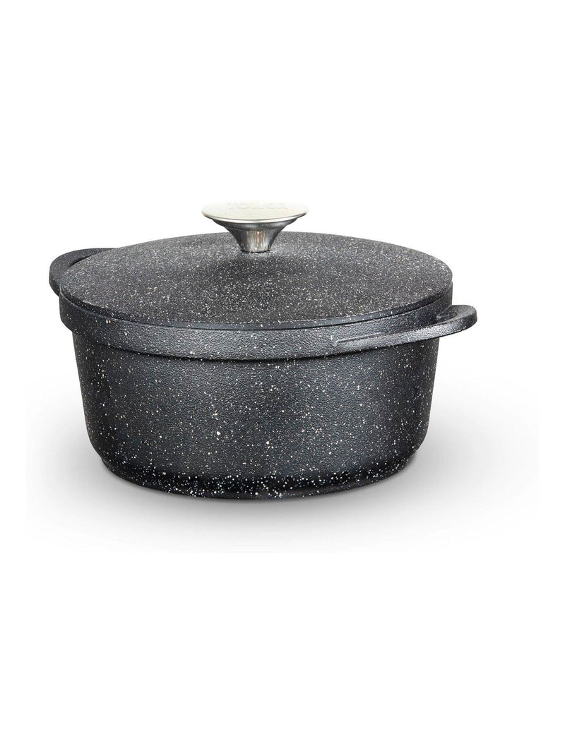 Tower Black 20cm Casserole Dish with Aluminium Lid
