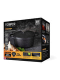 Tower Black 20cm Casserole Dish with Aluminium Lid