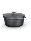 Tower Black 20cm Casserole Dish with Aluminium Lid