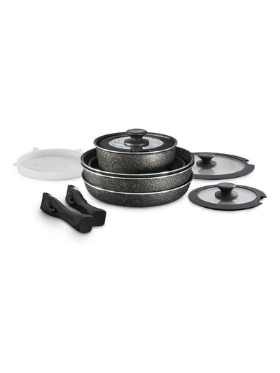 Next Tower Black Freedom Precision 13-Piece Frying Pan and Saucepan Set- Buy online at McGrocer
