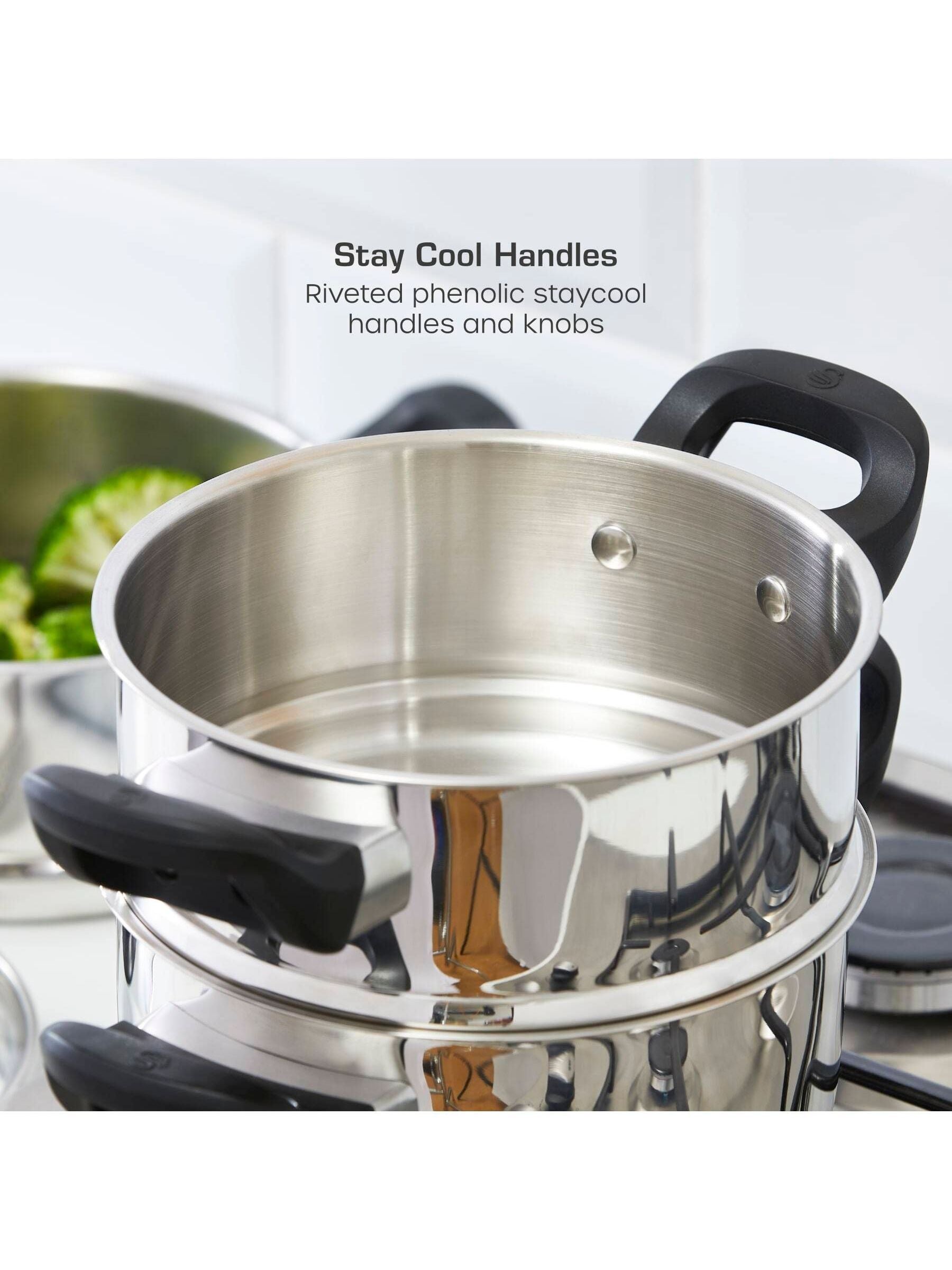 Swan stainless steel 3 tier steamer 18cm - British product