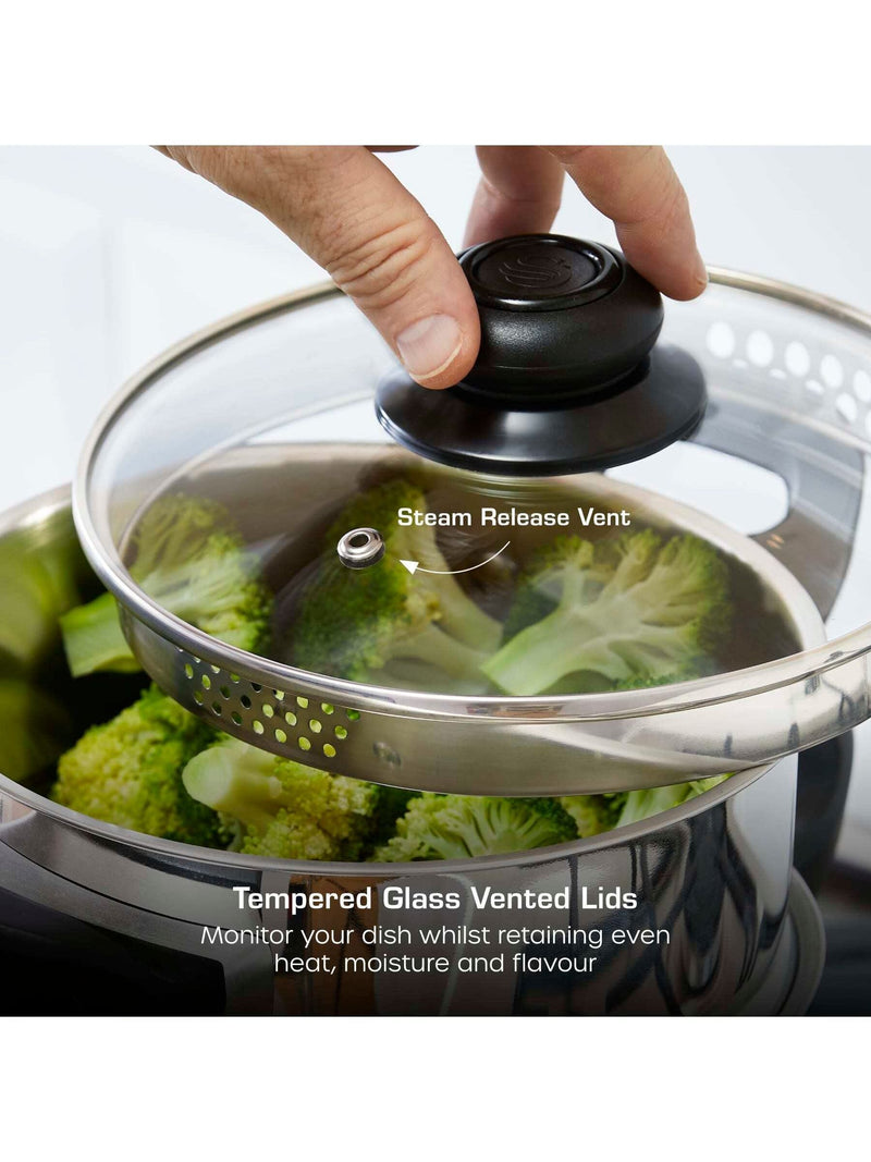 Swan stainless steel 3 tier steamer 18cm - British product