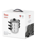 Swan stainless steel 3 tier steamer 18cm - British product