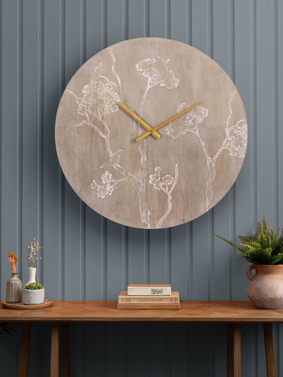Voyage Maison Brown Paloma wooden clock (British brand)
