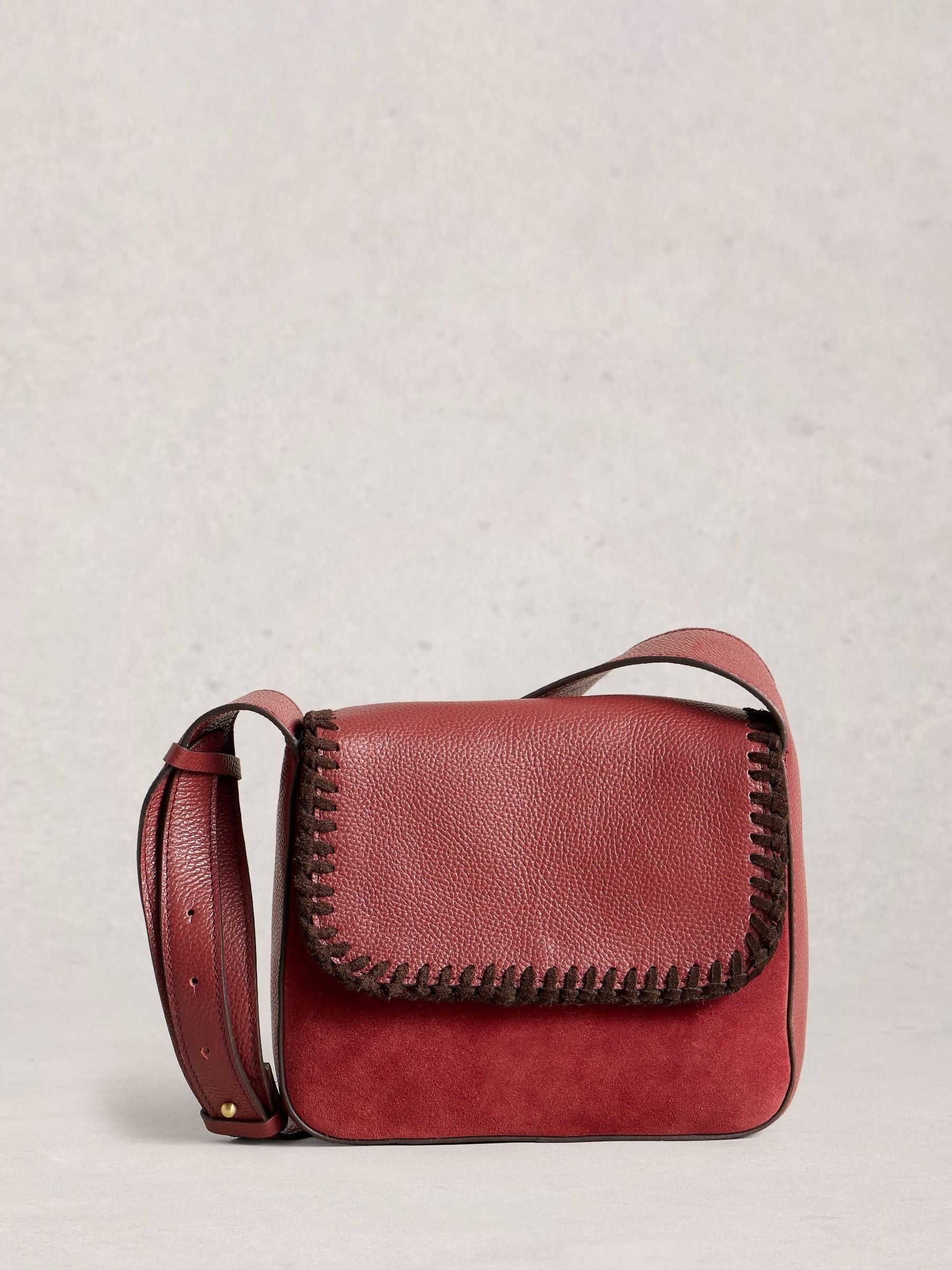 White Stuff Red Isabelle Satchel Bag
