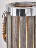 Pacific Grey small Austell wash wood lantern light - British product