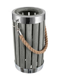 Pacific Grey small Austell wash wood lantern light - British product