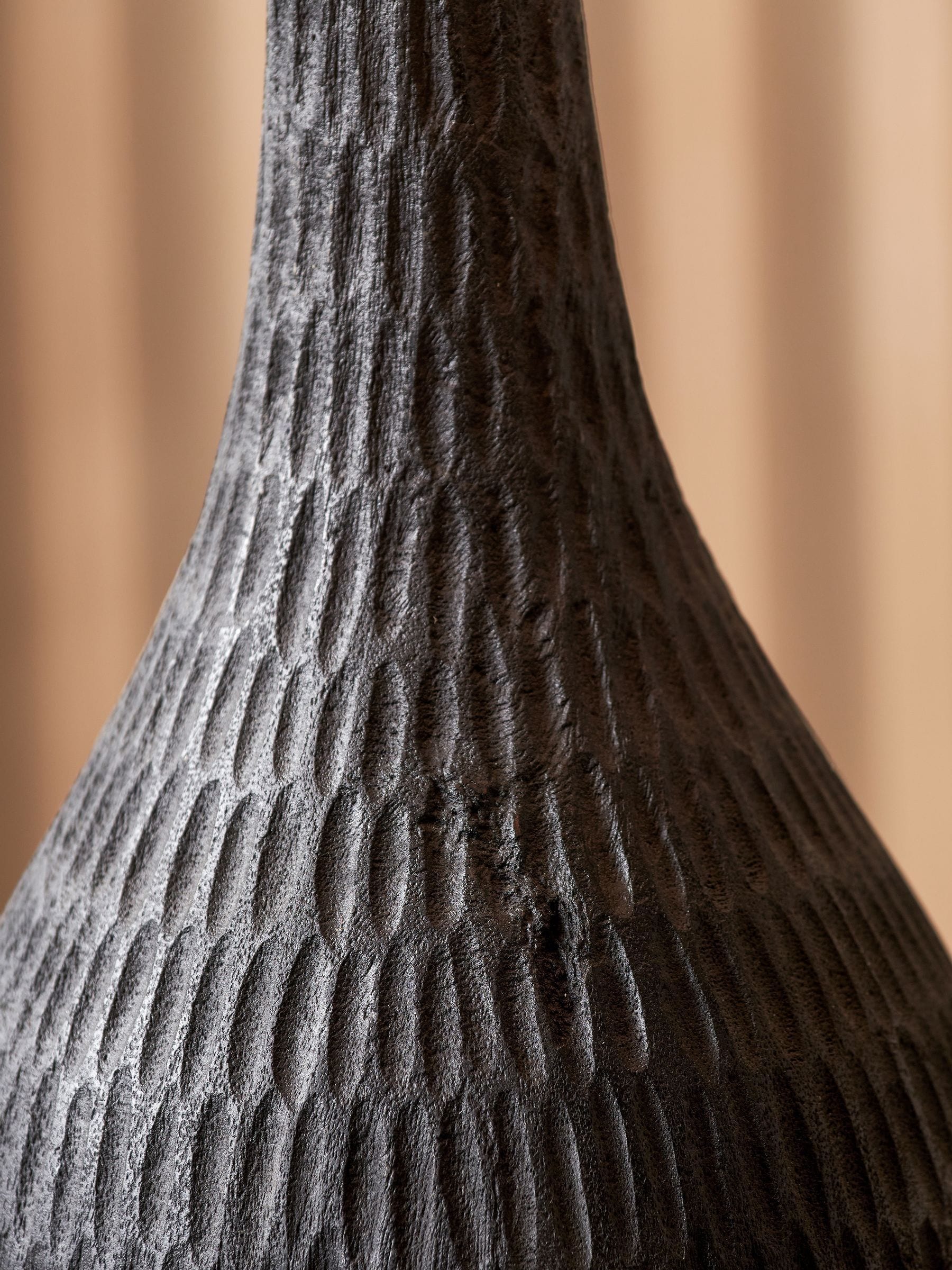 Pacific engraved wood bottle table lamp, British home decor product