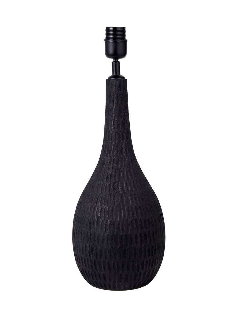 Pacific engraved wood bottle table lamp, British home decor product