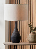 Pacific engraved wood bottle table lamp, British home decor product