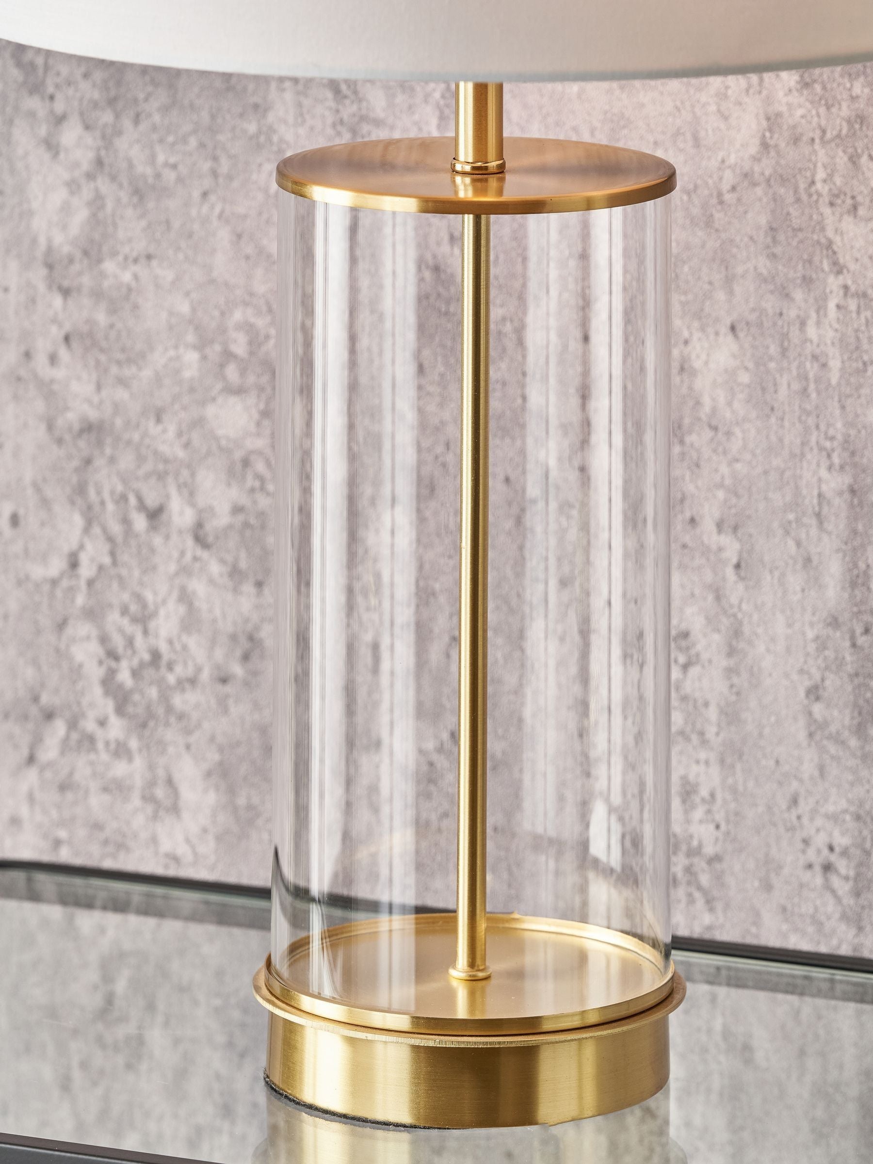 Pacific Westwood champagne gold table lamp - British product