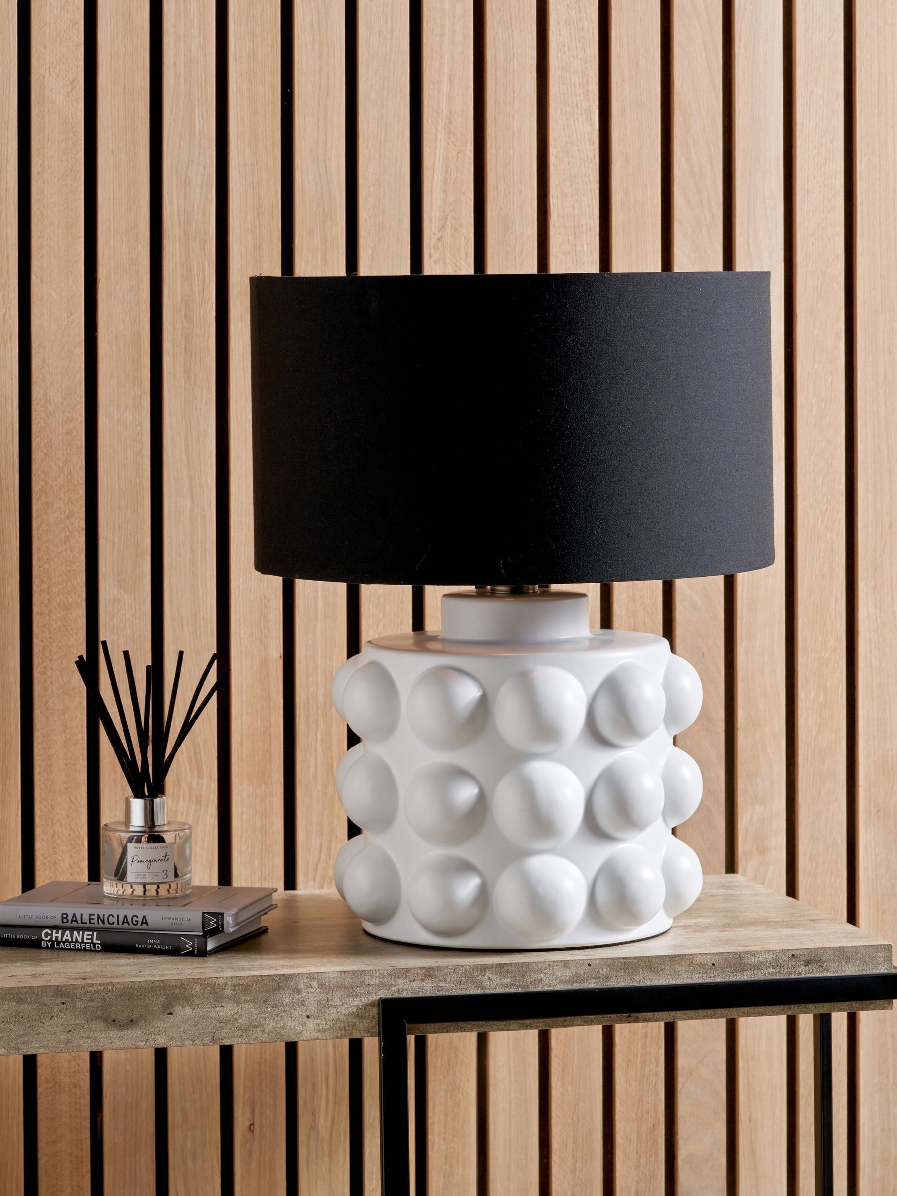 Pacific white bobbled ceramic ceiling light large, UK version