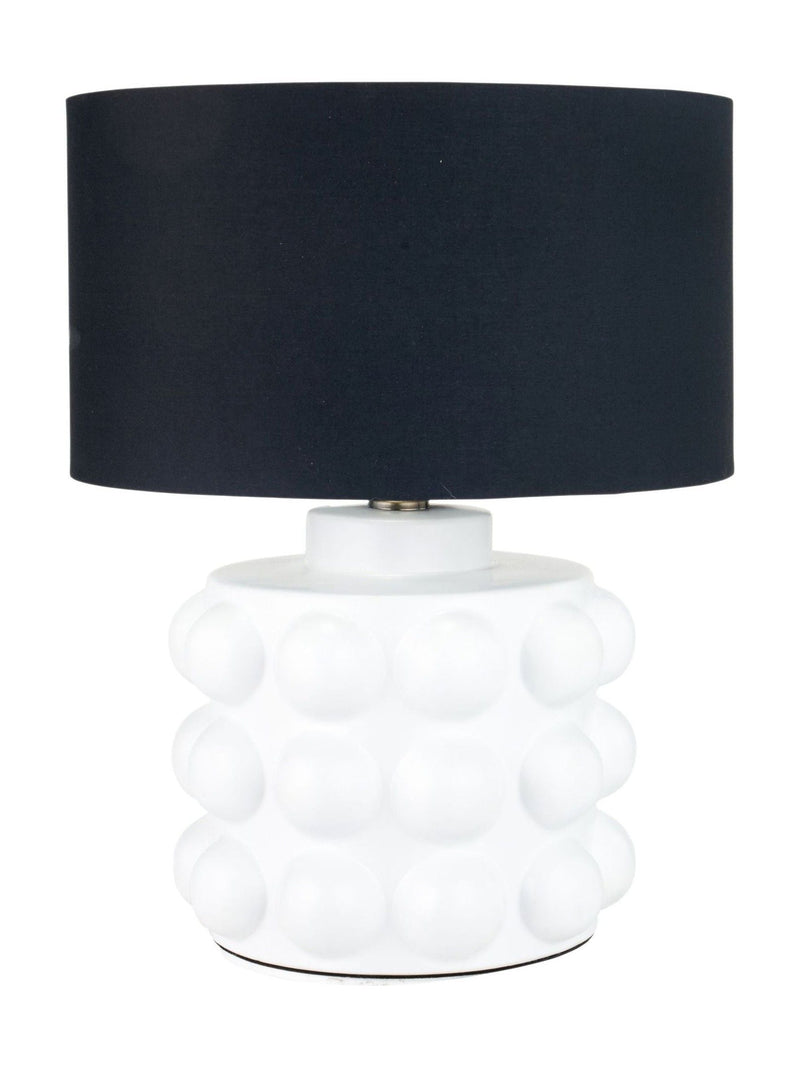 Pacific white bobbled ceramic ceiling light large, UK version