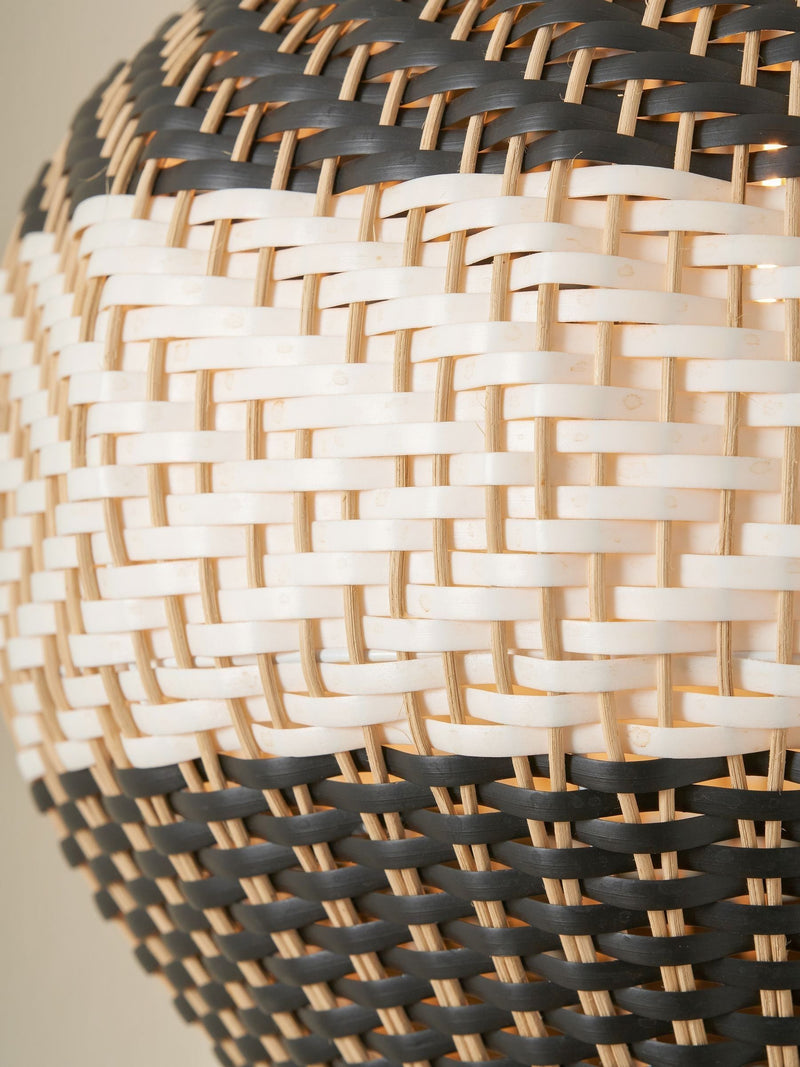 Pacific Black Rattan Woven Pendant Ceiling - British product