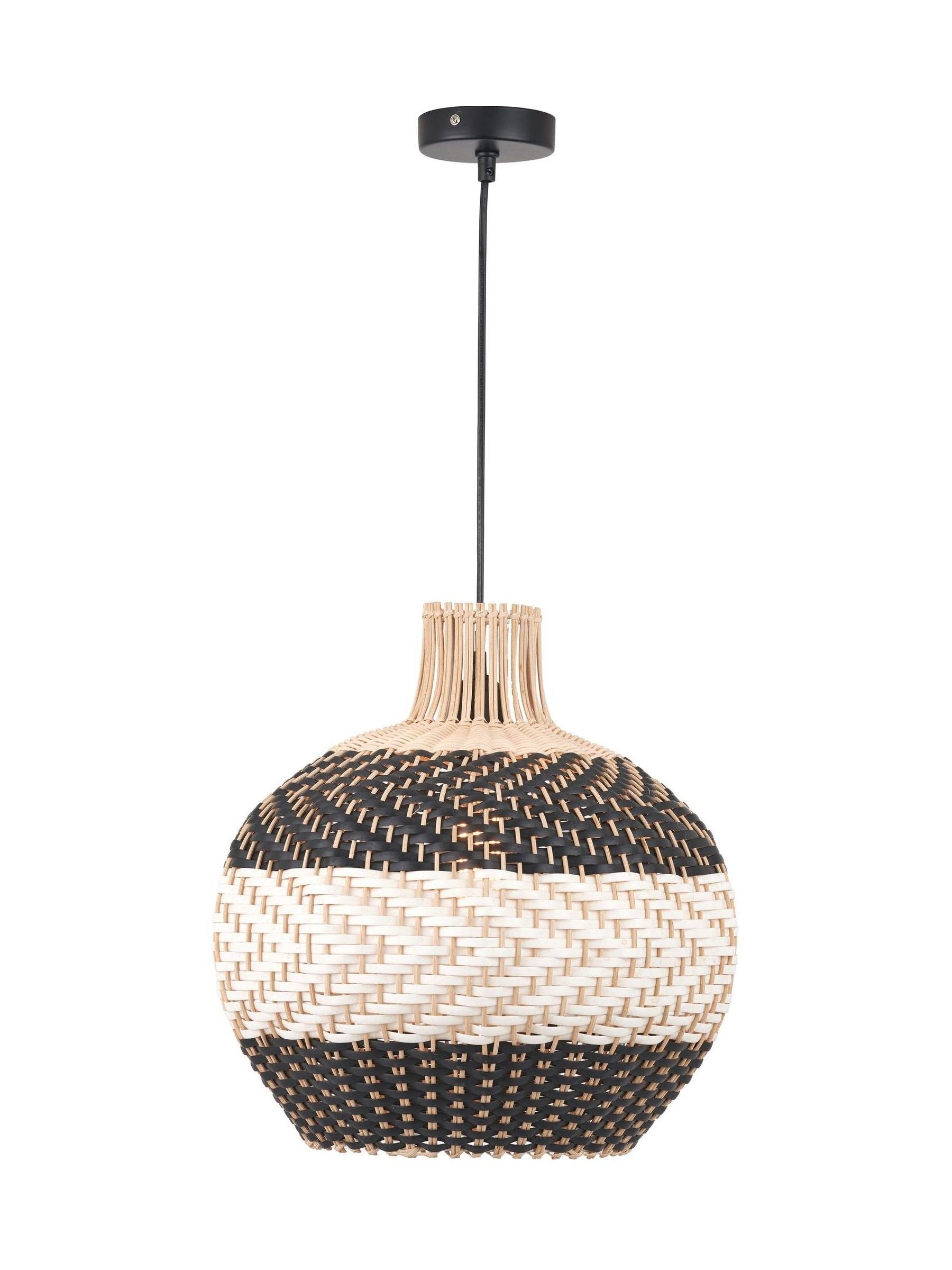 Pacific Black Rattan Woven Pendant Ceiling - British product
