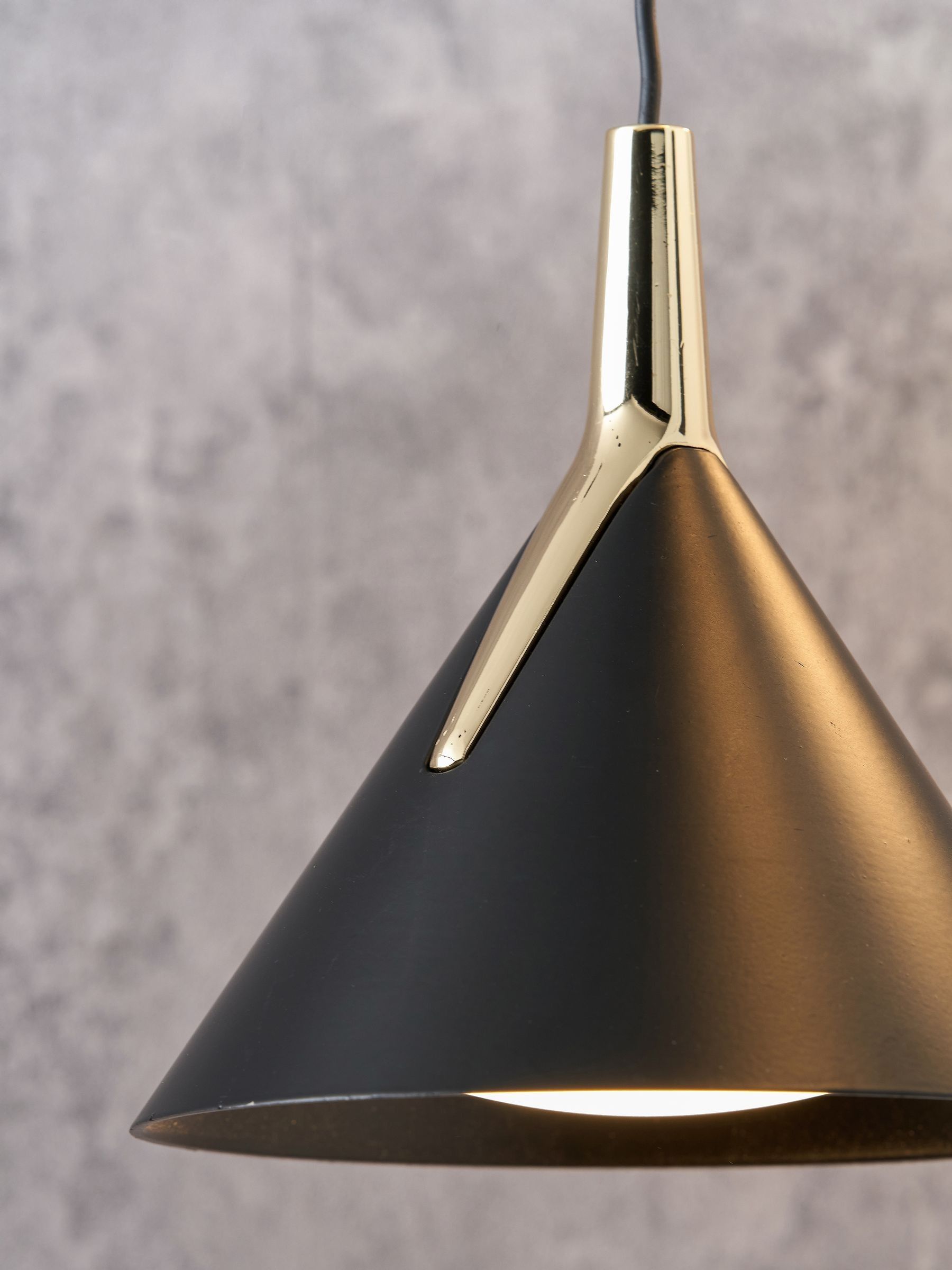 Pacific Black 3 drop LED pendant ceiling light (British brand)