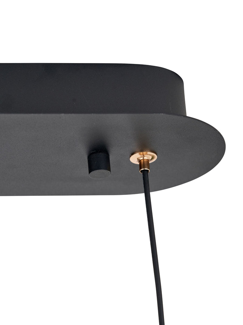 Pacific Black 3 drop LED pendant ceiling light (British brand)