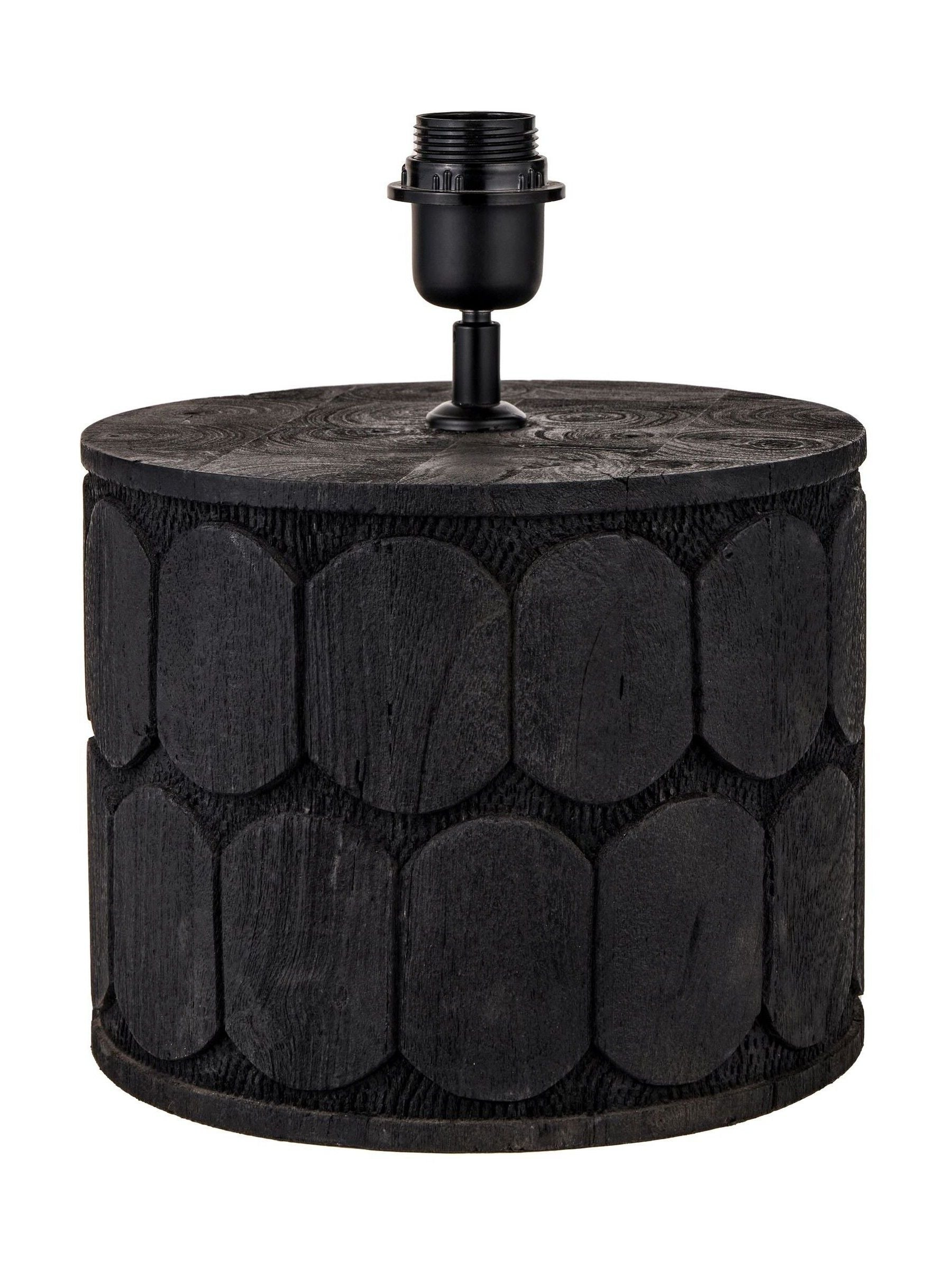 Pacific Cezara table lamp in wood and linen, imported from the UK