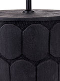 Pacific Cezara table lamp in wood and linen, imported from the UK