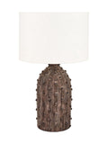 Pacific Grey Kali stoneware table lamp, UK version