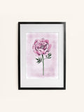 Laura Ashley black peony floral large wall art frame, UK version