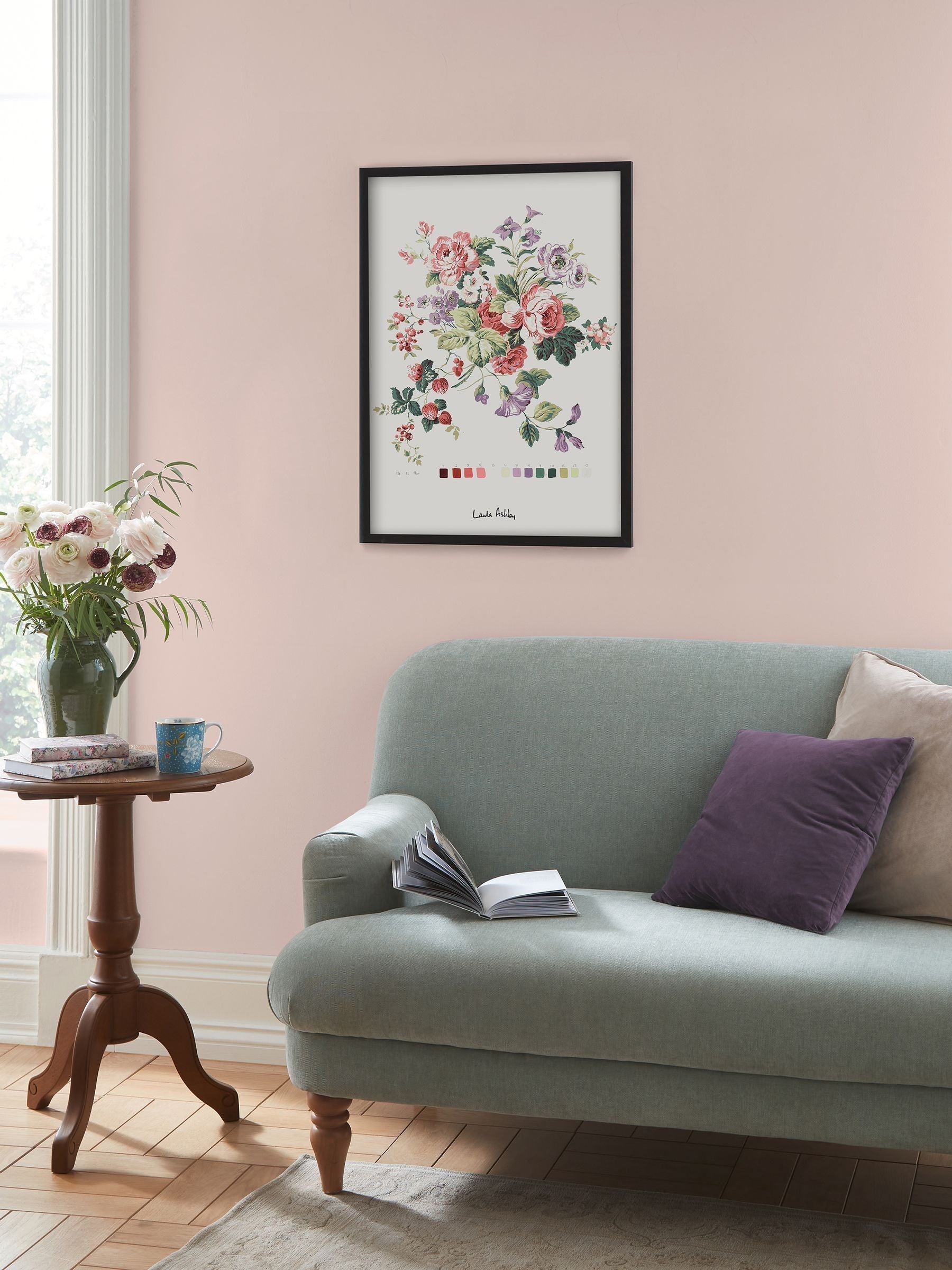 Laura Ashley Black Rosemore Small Wall Art Frame