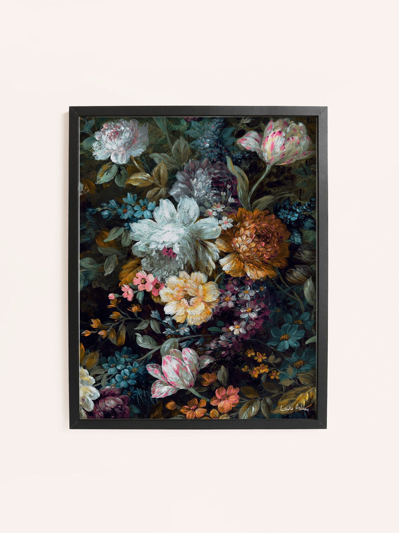 Laura Ashley Black Mathilde medium wall art frame, UK version