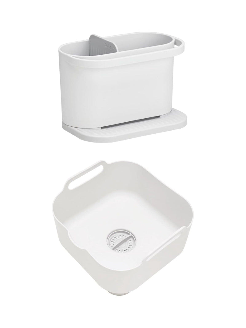 ReBorn Sage Green Washing Up Bowl and Sink Tidy Bundle