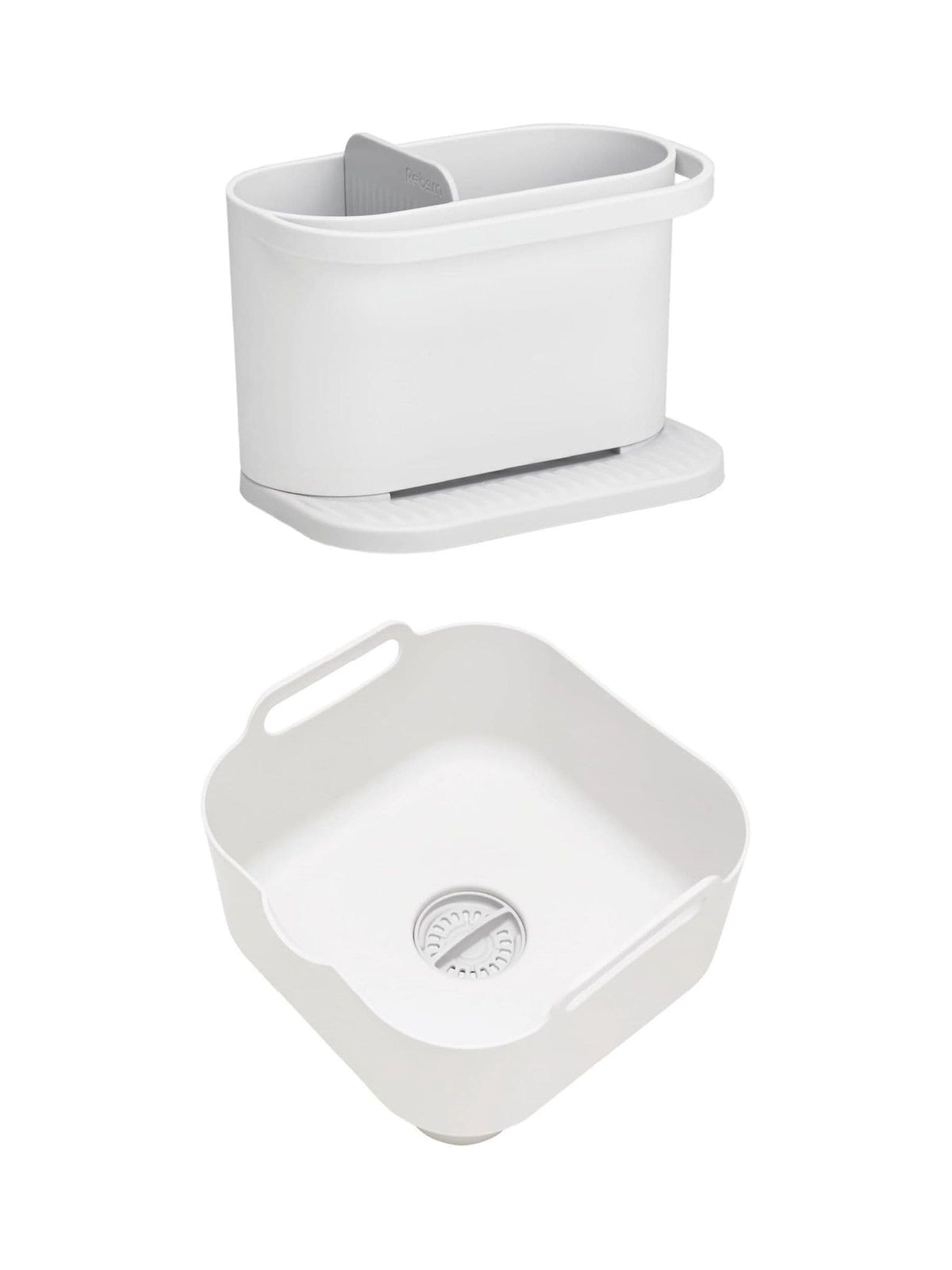 ReBorn Sage Green Washing Up Bowl and Sink Tidy Bundle