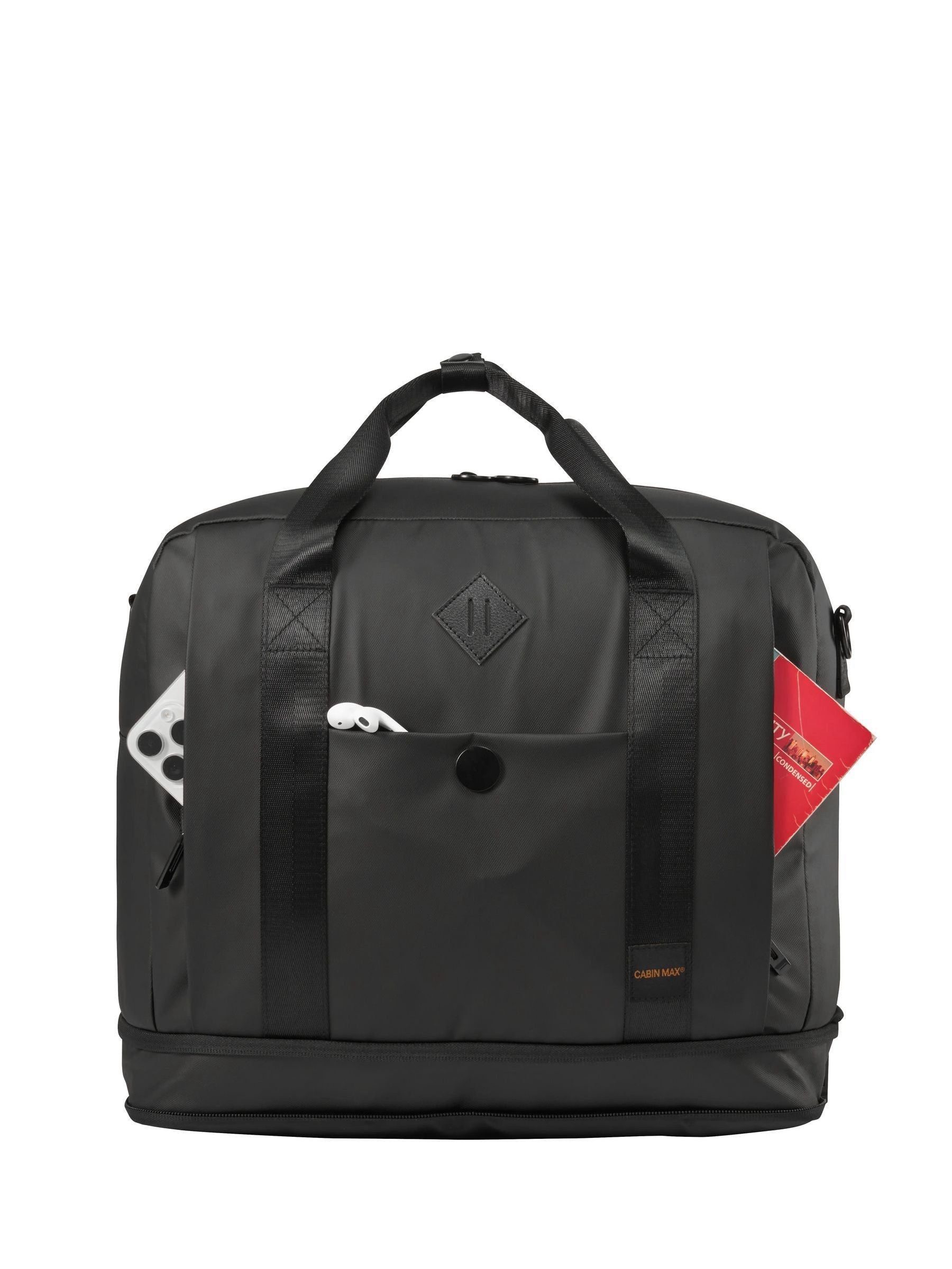Cabin Max Black Gozo expandable underseat bag 40x30x20cm (British brand)